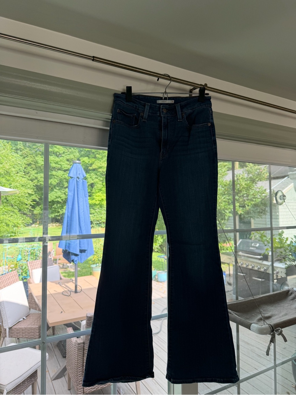 Levi's 726 High Rise Flare Jeans Dark Wash Size 29 Regular